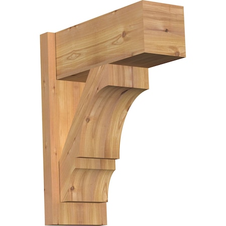 Ekena Millwork Balboa Block Smooth Outlooker, Western Red Cedar, 7 1/2"W x 18"D x 22"H OUT08X18X22BOA05SWR